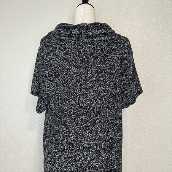 Style & Co Gray Tweed Knit Short Sleeves Sweater Dress - Picture 8 of 12